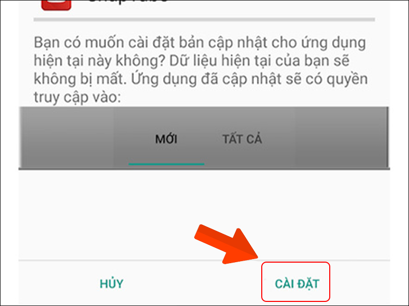 Cài đặt ứng dụng